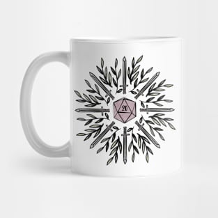 D20 Sword Pattern Mug